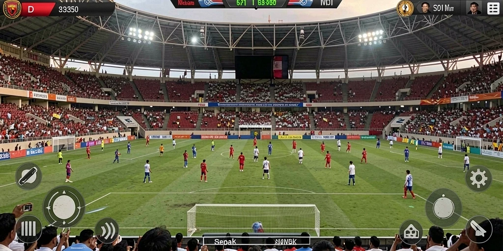 Tampilan grafis yang memukau dalam permainan.