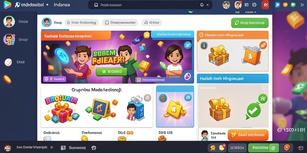 Tampilan antarmuka pengguna yang futuristik dan menarik.